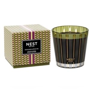 NEST Pistachio & And Wild Fig 3 Wick Large Candle 21.1 oz Luxury Home Fragrance